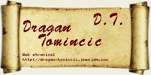 Dragan Tominčić vizit kartica